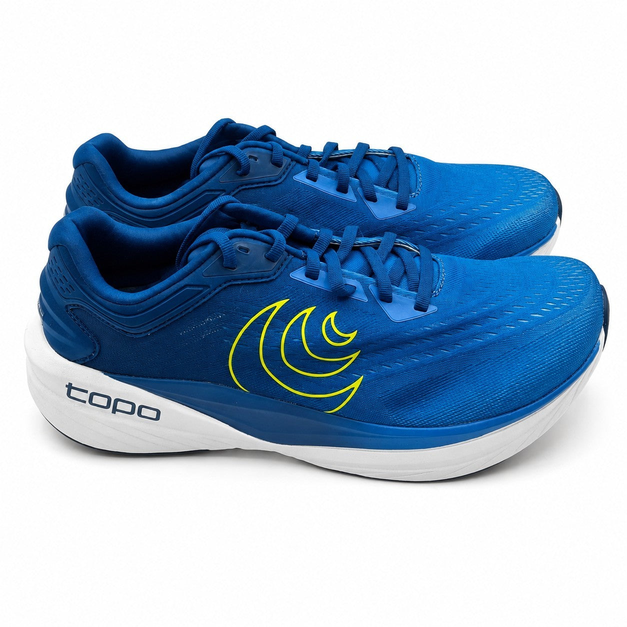 Topo Athletic Phantom 4 Mens Size 9 Running Shoes Lightweight Blue/Lime NEW