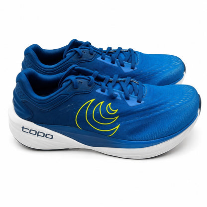 Topo Athletic Phantom 4 Mens Size 9 Running Shoes Lightweight Blue/Lime NEW