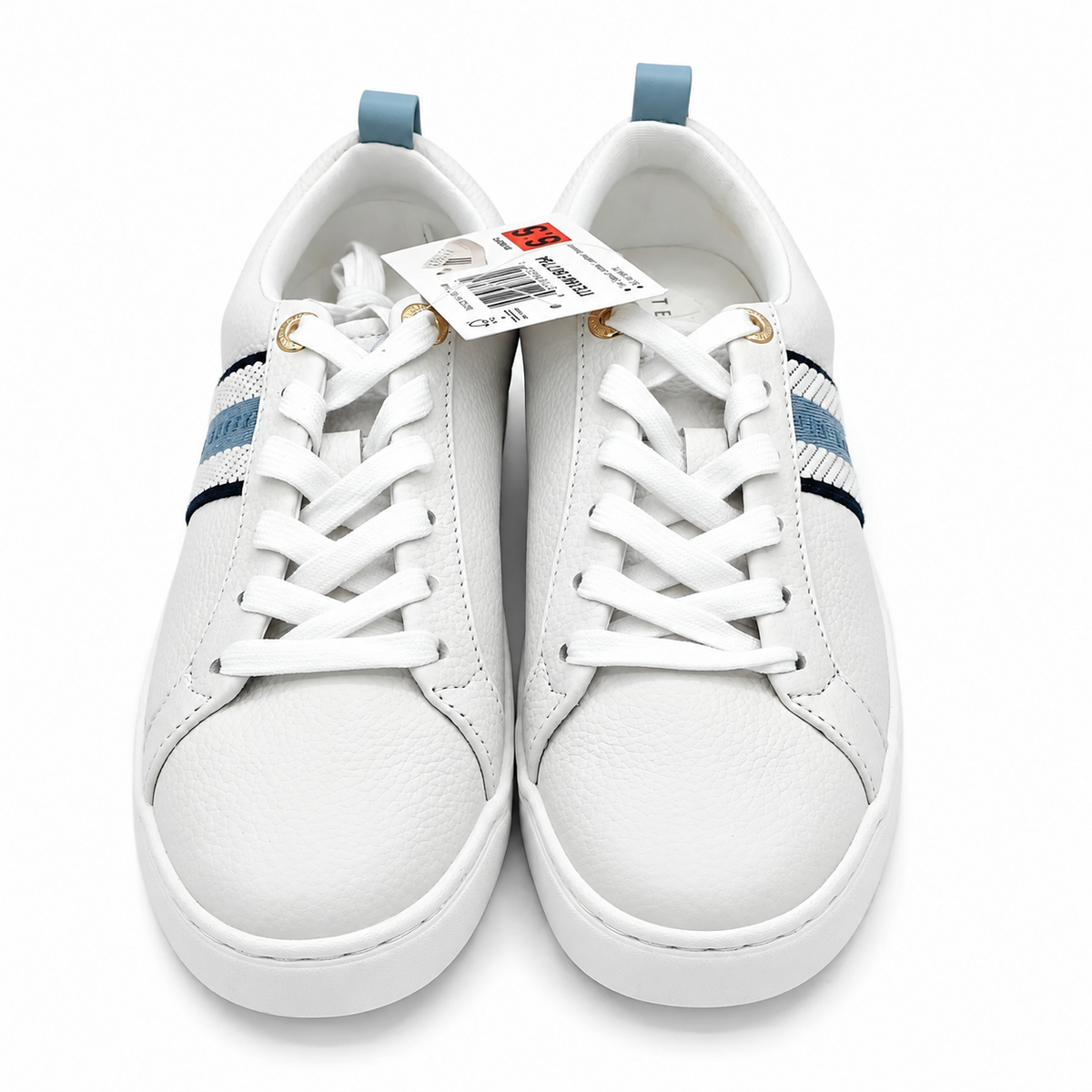 Ted Baker Bailey Icon Leather Tennis Sneakers Blue Multi Women's Pick Size