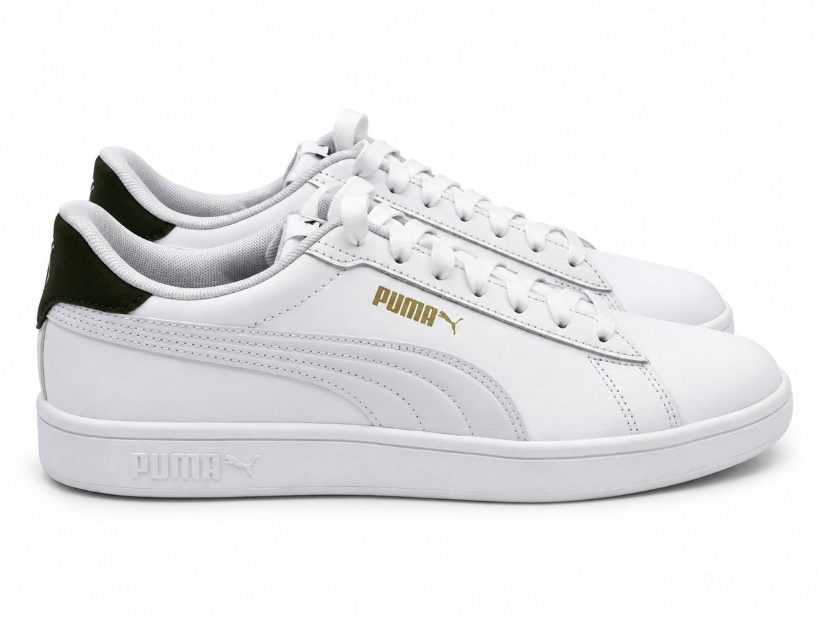 PUMA Ace Court Shoe Men's 9 White Green Low Gravity Casual Athletic Sneakers