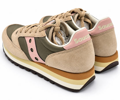 Saucony Jazz Triple Green Pink Women's 7.5 Platform Suede Sneakers S60530-58