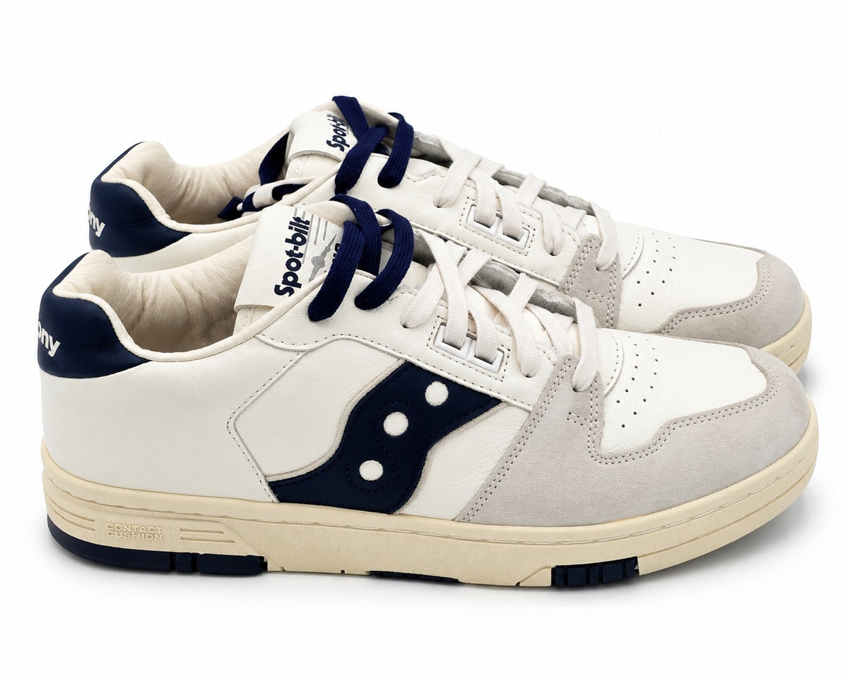 Saucony Spot-Bilt Sonic Low Men's 11 Women's 12.5 Leather Retro Sneakers Beige