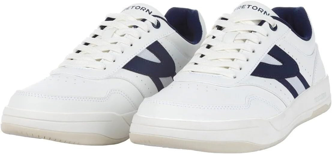 Tretorn "Dennis" Men's Lightweight Sneaker / [White and Navy Blue] - NEW