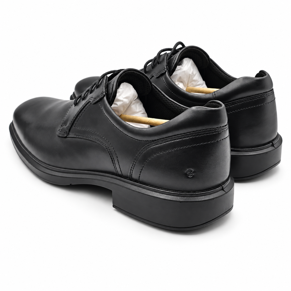 ECCO Helsinki 2 Men's Black Leather Plain Toe Derby Dress Shoes Pick Size 500164