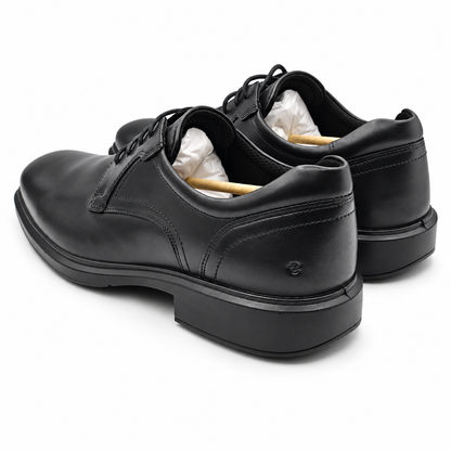 ECCO Helsinki 2 Men's Black Leather Plain Toe Derby Dress Shoes Pick Size 500164