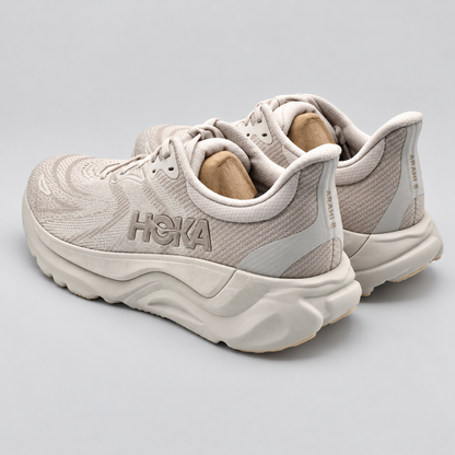 HOKA Arahi 8 Men's 10.5 D Grout Putty H-Frame Stability Mesh Road Running Shoes