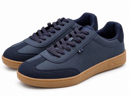 Ben Sherman Watts Mens Navy Blue Low Top Memory Foam Lace Up Sneakers Pick Size