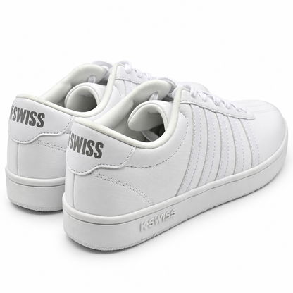 K-Swiss Court Open Stripes Womens White Low Top Lace Up Sneakers Pick Size
