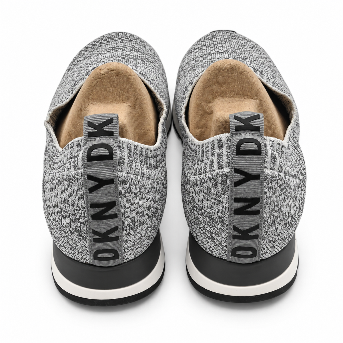 DKNY Jerri Women's Gray Knit Slip On Sneakers Casual Comfort US 10 K3877779