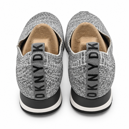 DKNY Jerri Women's Gray Knit Slip On Sneakers Casual Comfort US 10 K3877779