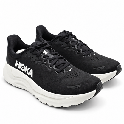 HOKA Arahi 8 Men's 10.5 D Black White H-Frame Stability Mesh Road Running Shoes