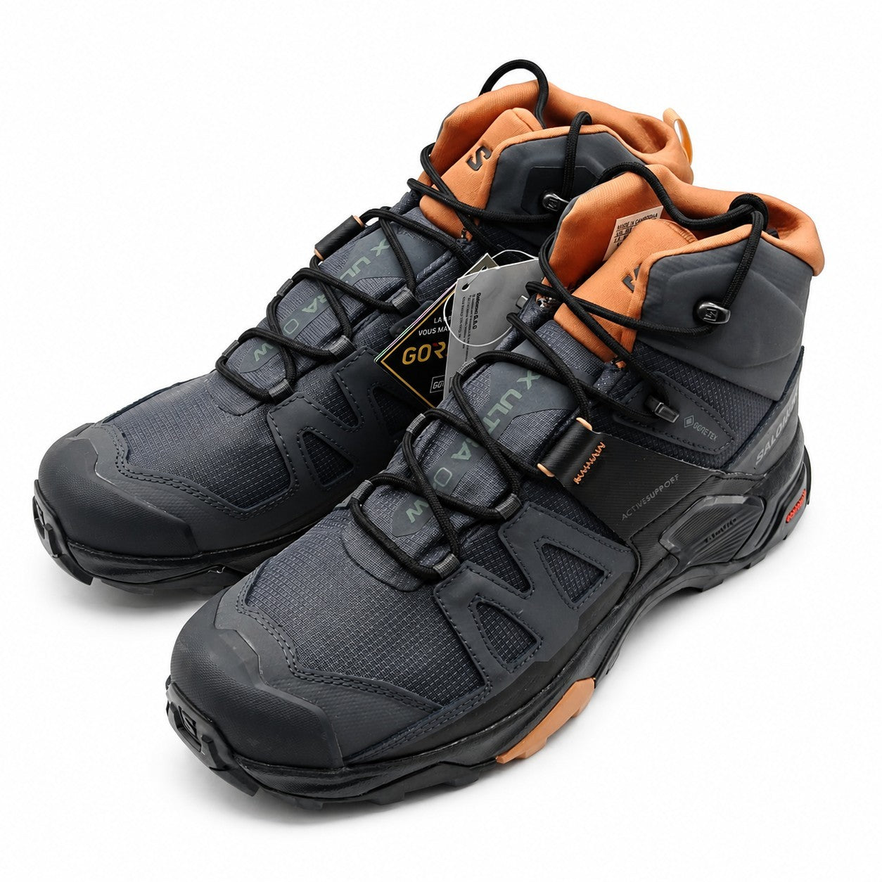 Salomon X Ultra 4 Mid GTX Women's 11 Gore-Tex Waterproof Hiking Boots Gray 41295