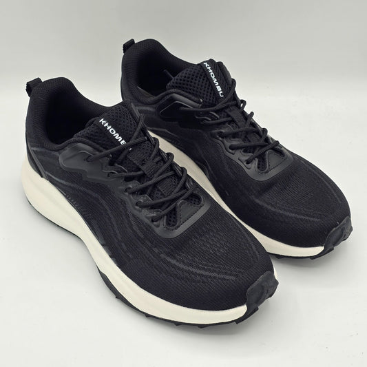 Khombu Patan Sneakers Women's Black Lightweight Athletic Memory Foam Casual Shoe