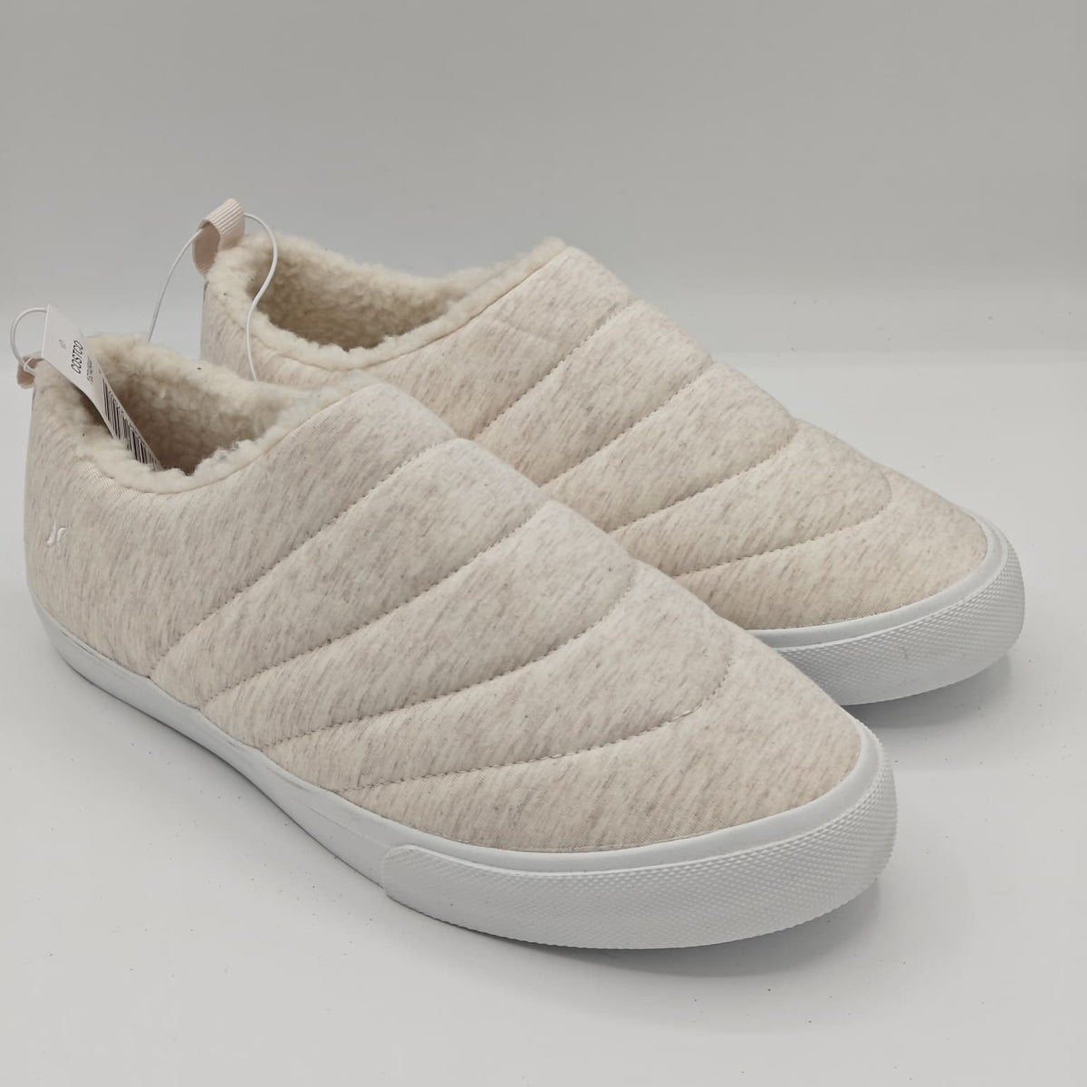 Hurley Arlo Puff Clog Women's Beige Slip-on Sneaker Vegan Shearling Shoe