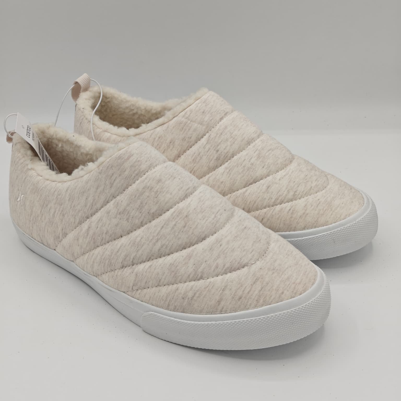 Hurley Arlo Puff Clog Women's Beige Slip-on Sneaker Vegan Shearling Shoe