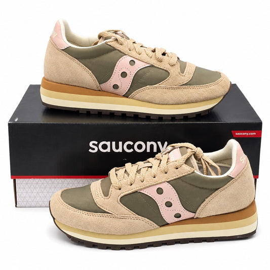 Saucony Jazz Triple Green Pink Women's 7.5 Platform Suede Sneakers S60530-58