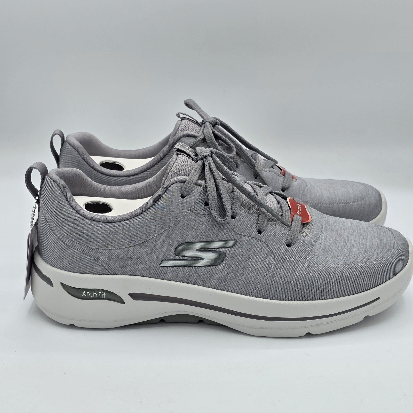 Skechers Go Walk Arch Fit Sneakers Women's Gray Walking Shoes 124485 7.5