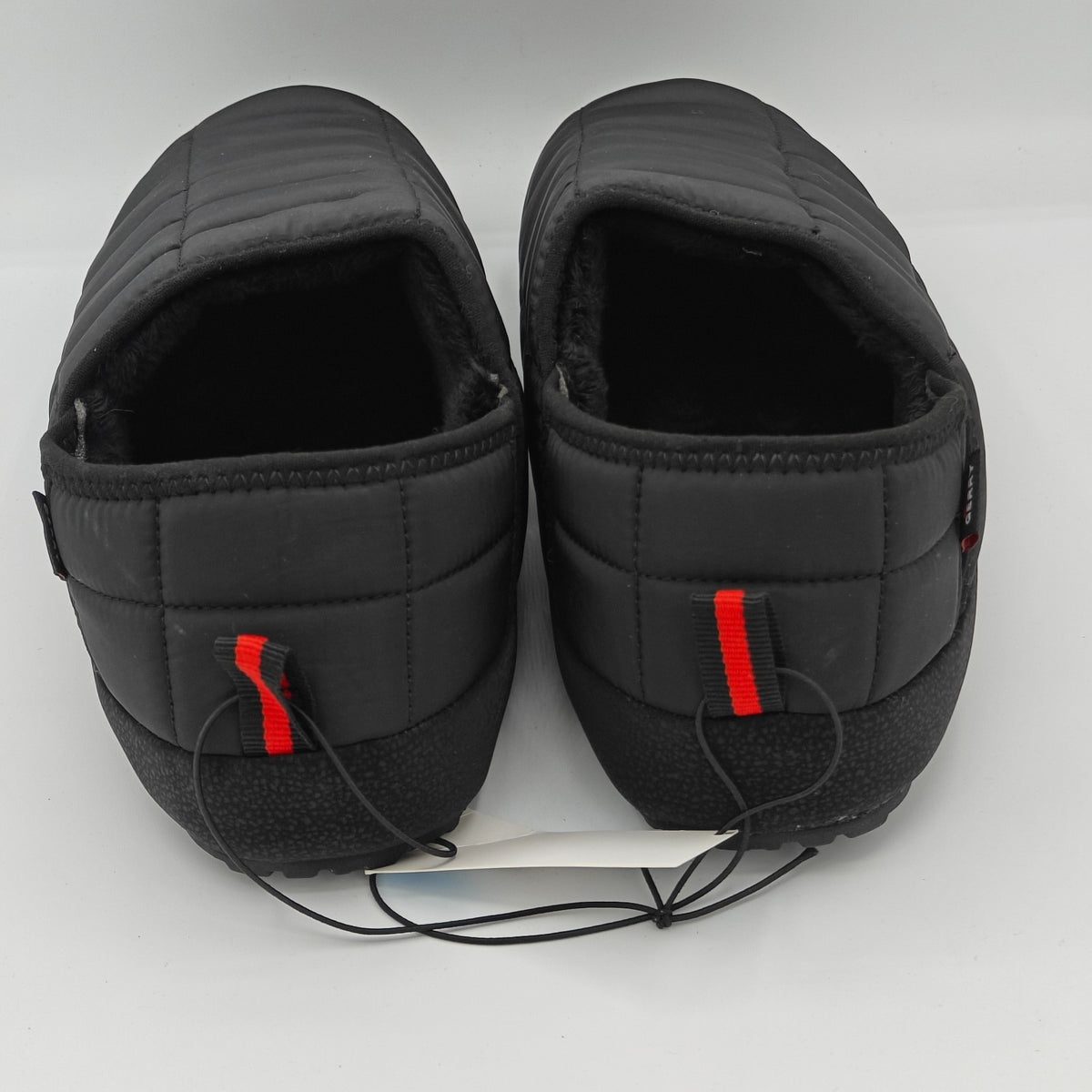 Gerry Black Men's Puff Shoe Fleece Lining Collapsible Heel Rubber Outsole