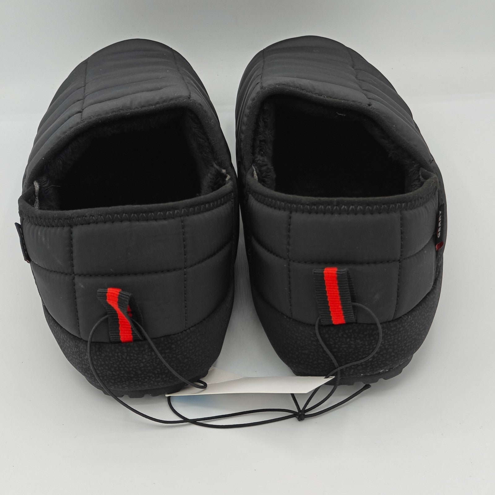 Gerry Black Men's Puff Shoe Fleece Lining Collapsible Heel Rubber Outsole
