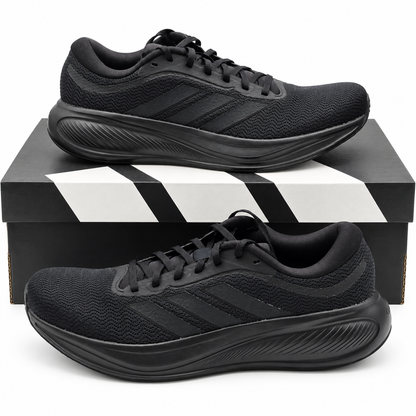 adidas Response Runner 2 Mens Black Cloudfoam Running Shoes Pick Size KJ1737