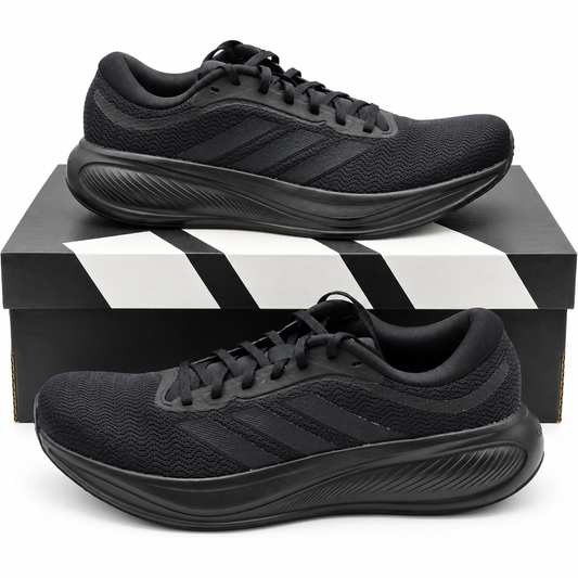 adidas Response Runner 2 Mens Black Cloudfoam Running Shoes Pick Size KJ1737