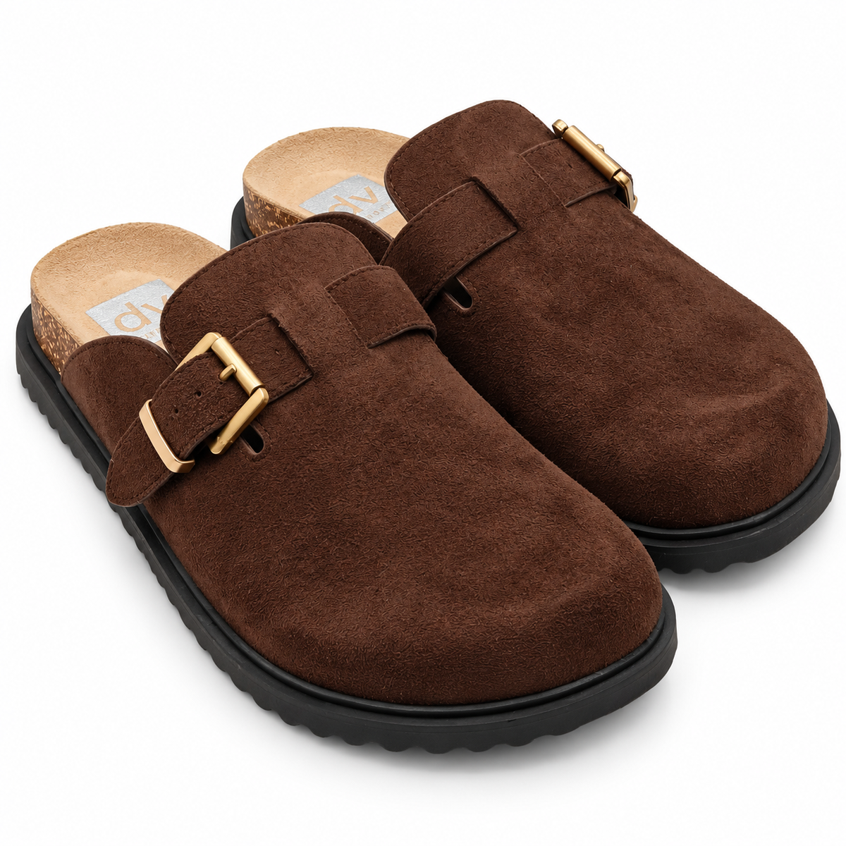 DV by Dolce Vita Yohana Women's Brown Buckle Clog Mule Slip On Pick Size