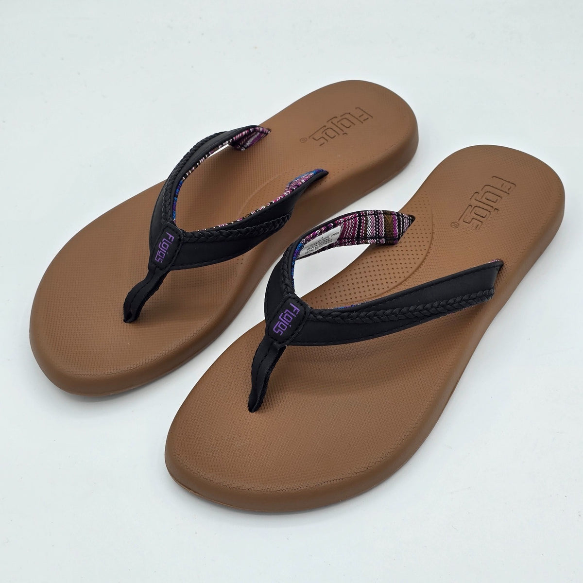 Flojos Flip Flops Women's Memory Foam Arch Support Sandals Brown Black Pick Size