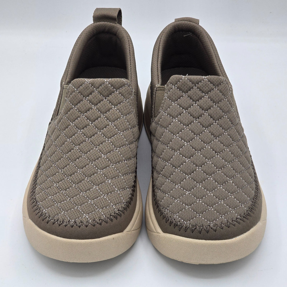 Staheekum Women's Quilted Slip-On Shoes Taupe Comfortable Casual Pick Size