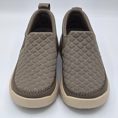 Staheekum Women's Quilted Slip-On Shoes Taupe Comfortable Casual Pick Size