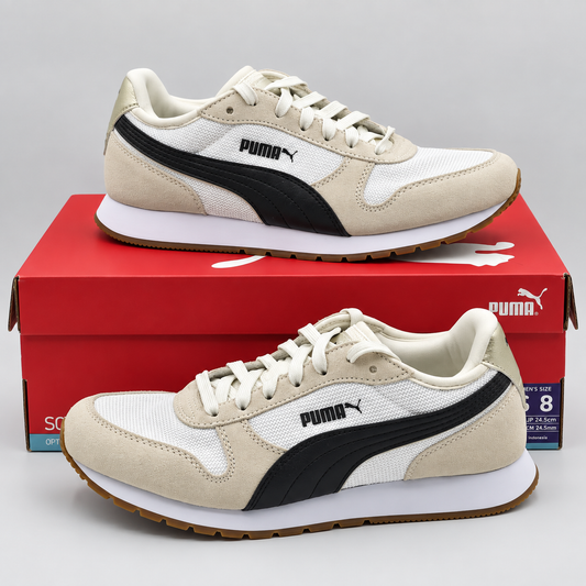 PUMA Women's Jogger Cream Black Retro Casual Walking Sneakers Pick Size 407212