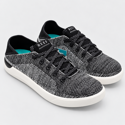 REEF Swellsole Neptune Mens Size 9 Charcoal Gray Knit Memory Foam Shoes CJ6016