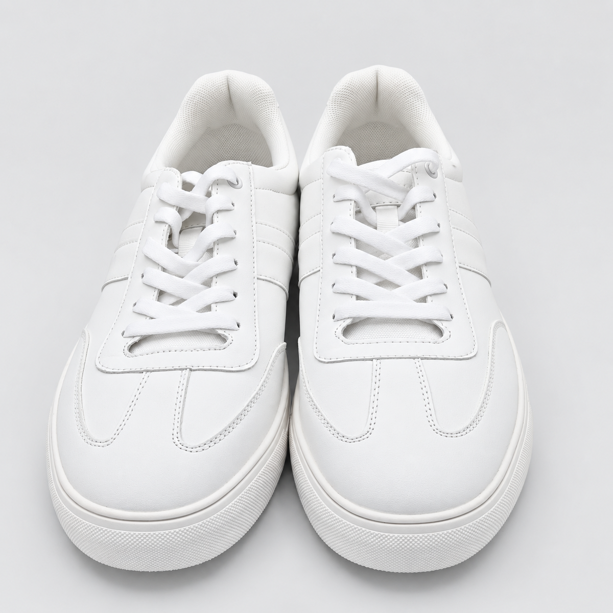 Perry Ellis Portfolio Men's White Sneakers Lace Up Low Top Casual Shoes Pick Siz