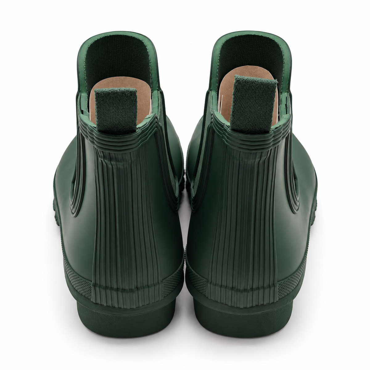 Hunter Original Chelsea Boots Womens 8 Green Waterproof Rubber WFS2078RMA Matte