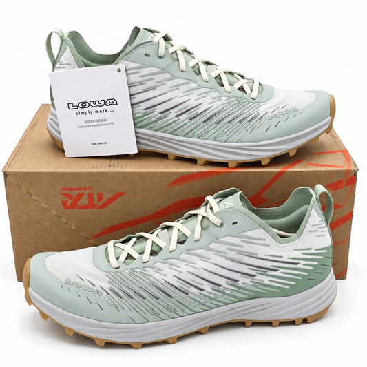 LOWA Citux WS Women's 9 Milky Green White Trail Running Shoes Lightweight Runner
