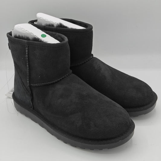 Kirkland Signature Women's Suede Shearling Winter Straight Edge Boot (Black)