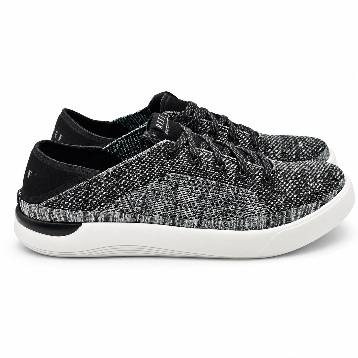 REEF Swellsole Neptune Mens Size 9 Charcoal Gray Knit Memory Foam Shoes CJ6016
