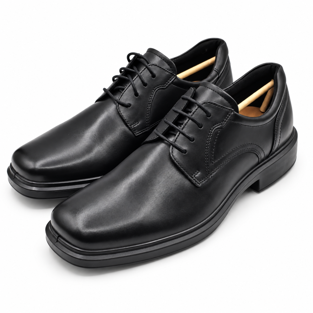 ECCO Helsinki 2 Men's Black Leather Plain Toe Derby Dress Shoes Pick Size 500164