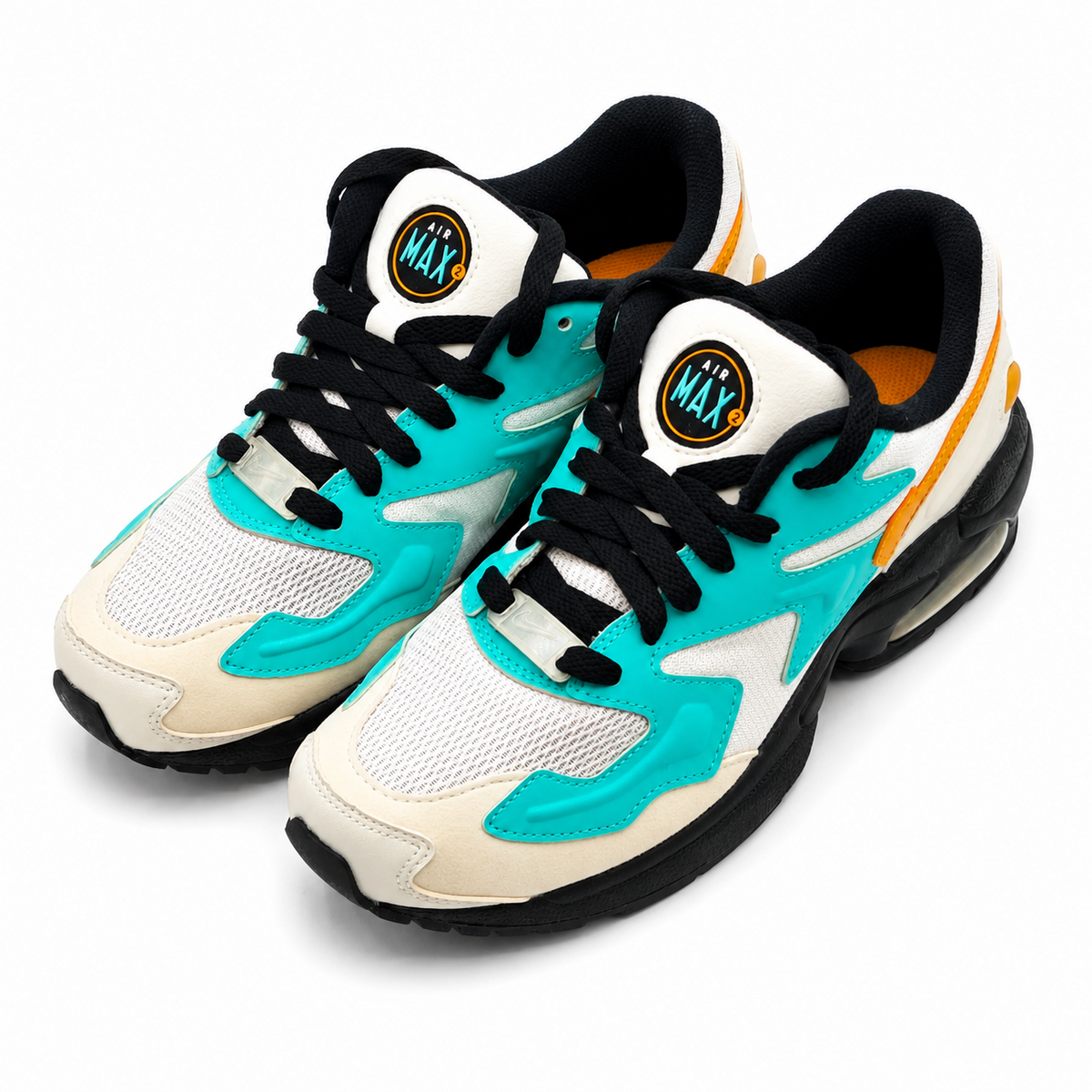 Nike Air Max2 Light Jaguars CJ7980-100 Running Shoes White Amber Rise Women's