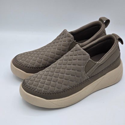 Staheekum Women's Quilted Slip-On Shoes Taupe Comfortable Casual Pick Size