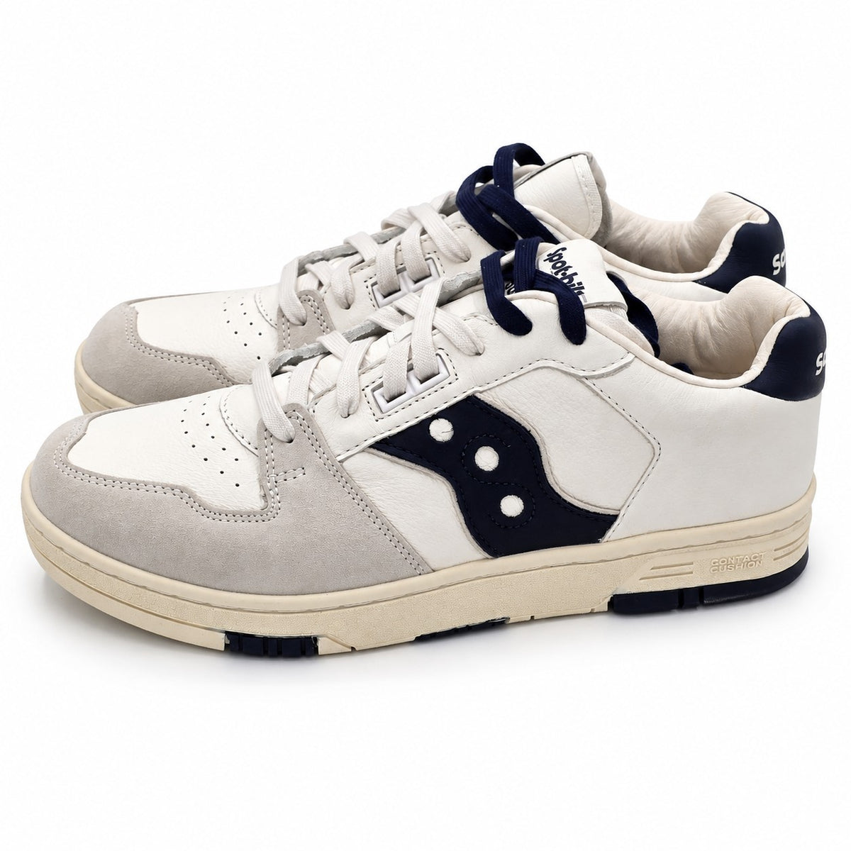 Saucony Spot-Bilt Sonic Low Men's 11 Women's 12.5 Leather Retro Sneakers Beige