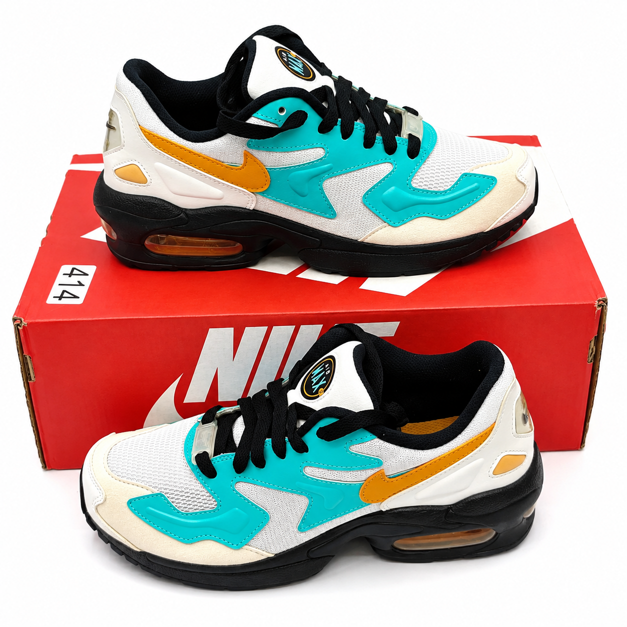 Nike Air Max2 Light Jaguars CJ7980-100 Running Shoes White Amber Rise Women's