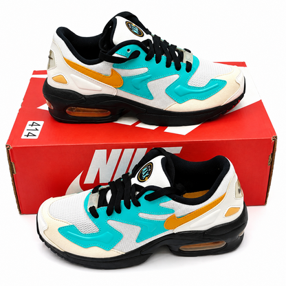 Nike Air Max2 Light Jaguars CJ7980-100 Running Shoes White Amber Rise Women's