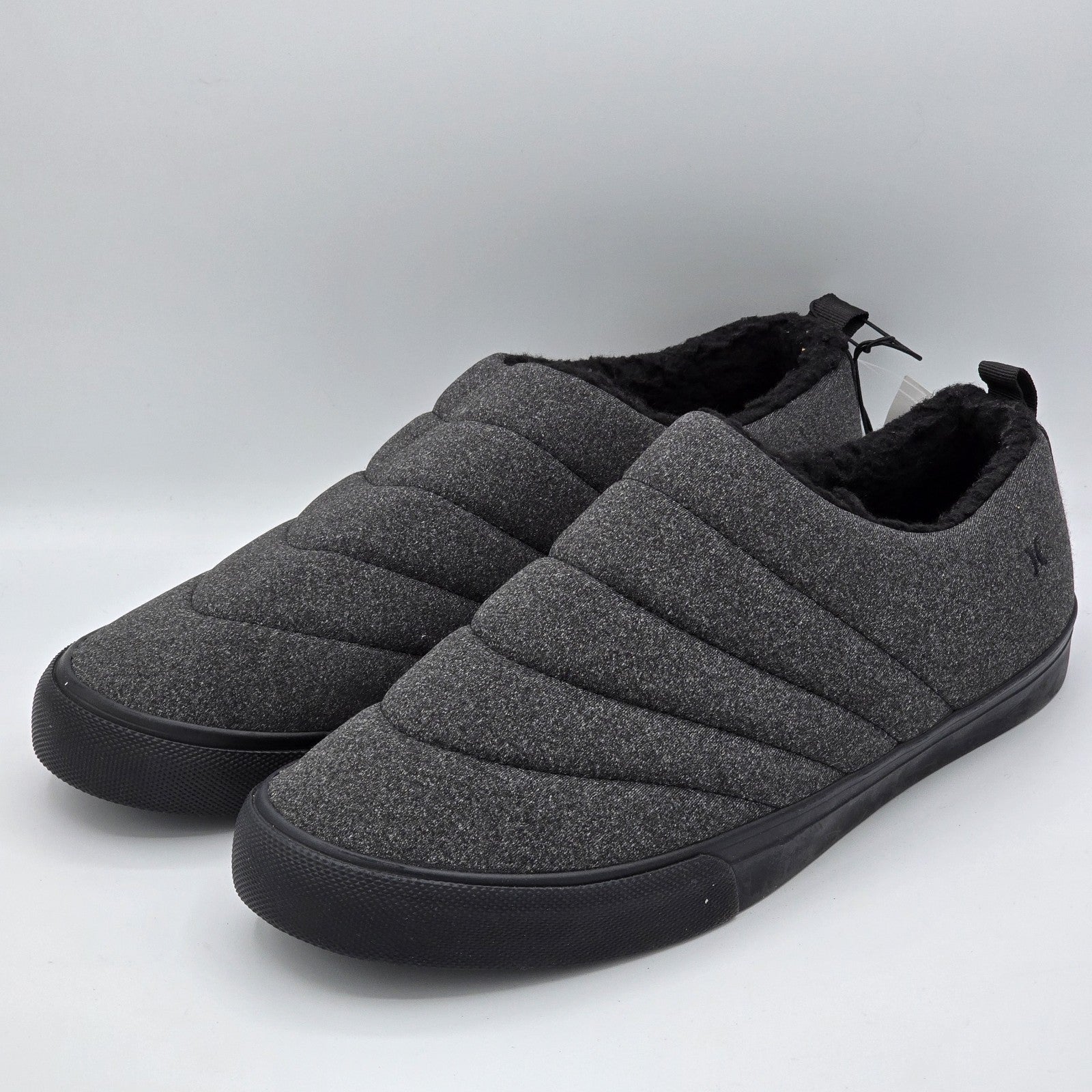 Hurley Men's ARLO PUFF Clog Charcoal Gray Slip on Casual Shoes Size 10