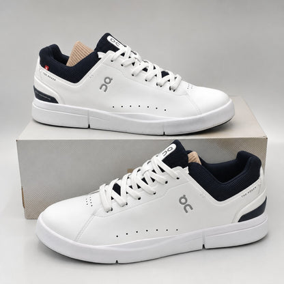 On The Roger Advantage White Midnight Tennis Sneakers 3MD10640148 Men's 12.5