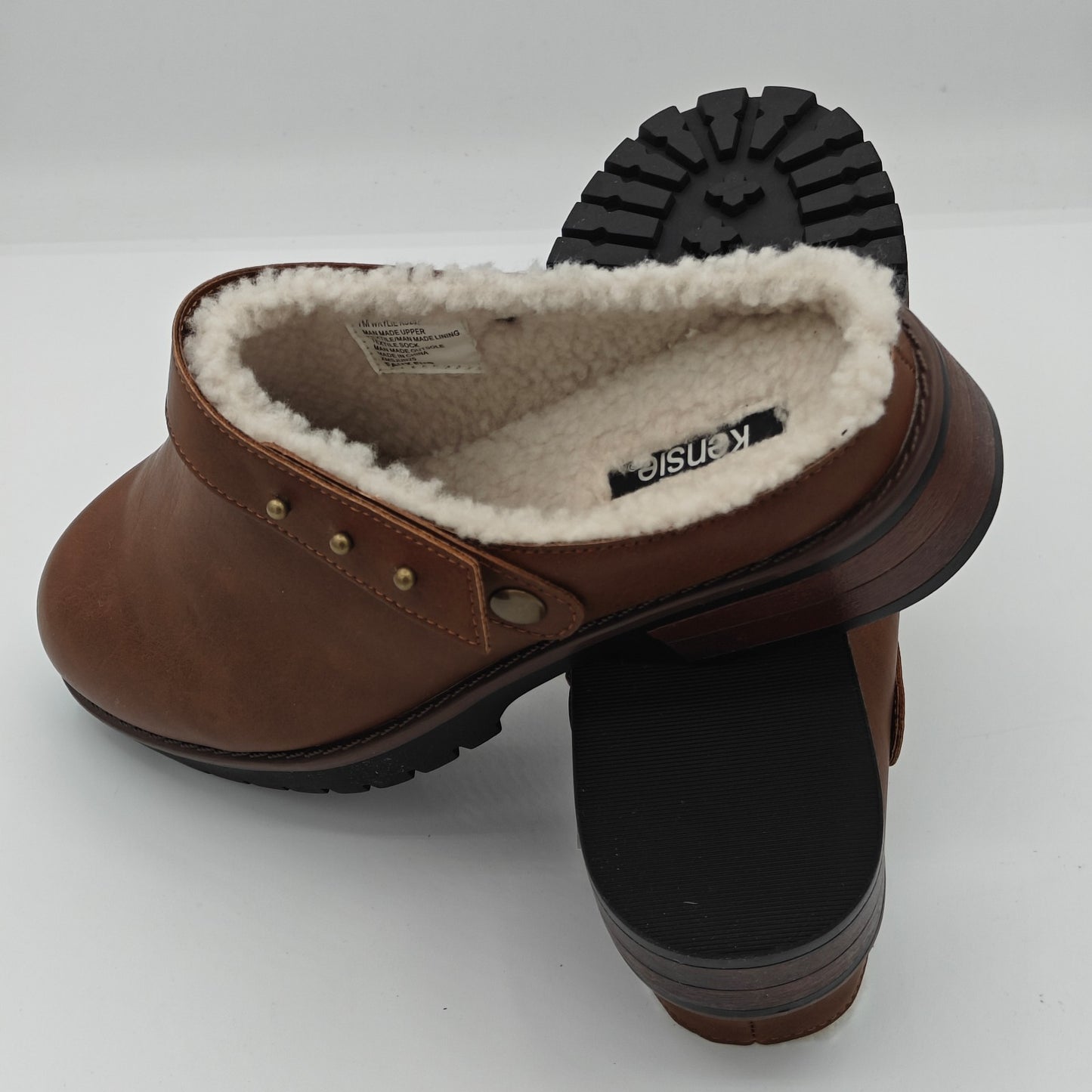 Kensie "Wrylie" Women's Shoe Convertible Slingback Faux Leather Clog (Tan)