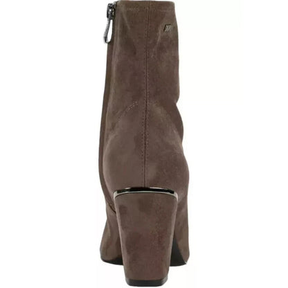 DKNY Women's Cavale Stretch Heeled Booties Espresso