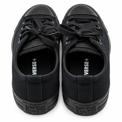 Converse Chuck Taylor All Star Women 9.5 Black Low Top Canvas M5039C Shoes Retro
