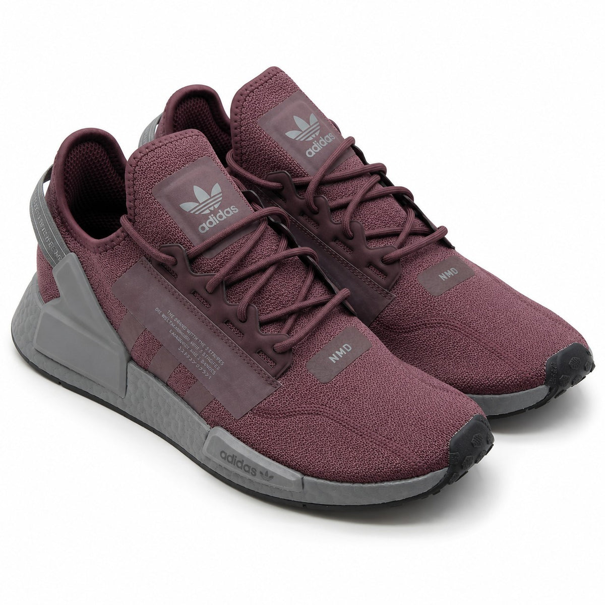 adidas NMD_R1 V2 HQ2149 Shadow Maroon Grey Five Men's Sneakers Size 11.5