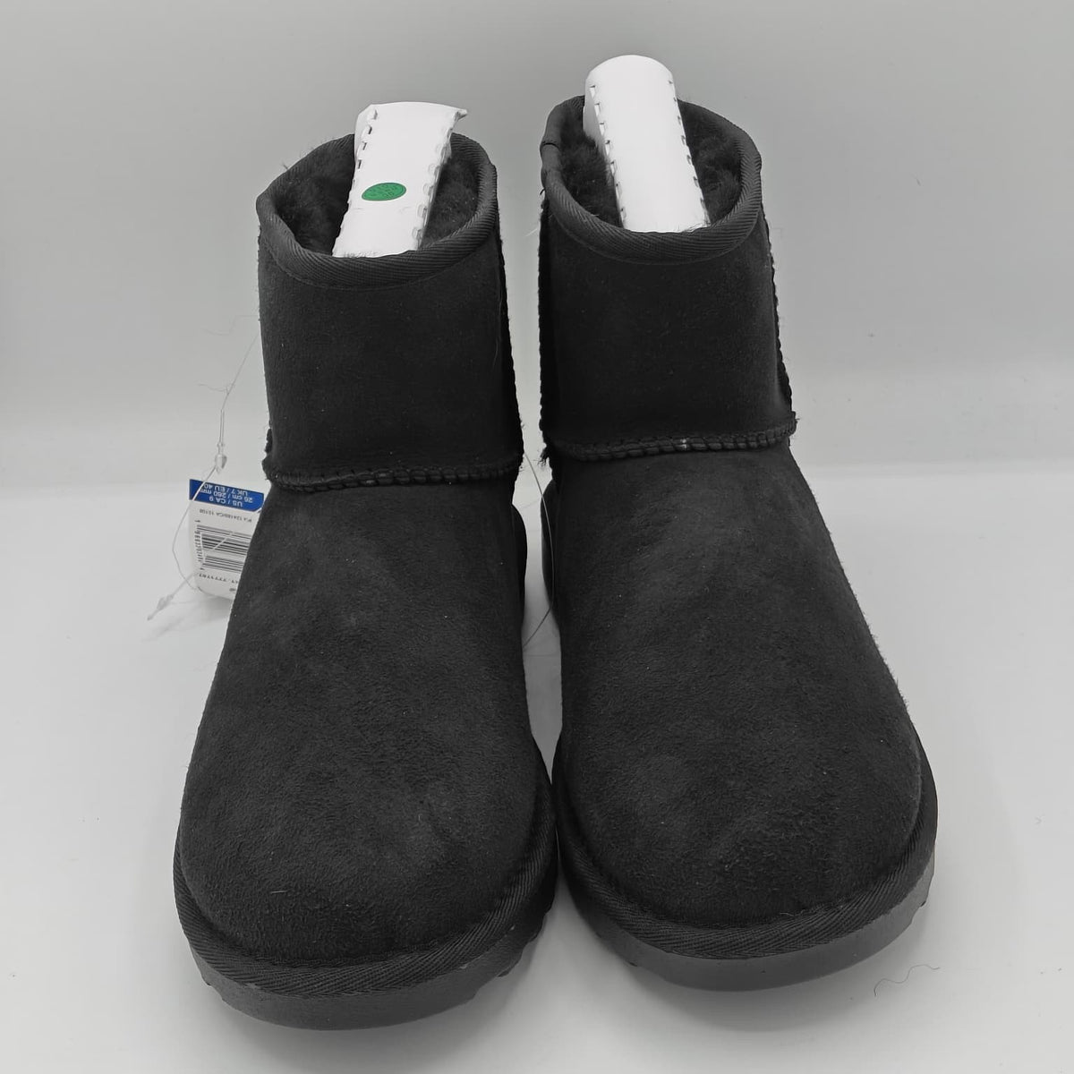 Kirkland Signature Women's Suede Shearling Winter Straight Edge Boot (Black)