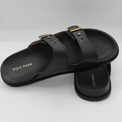 Cole Haan "Marisol" Women's Leather Adjustable Double Banded Sandals Black